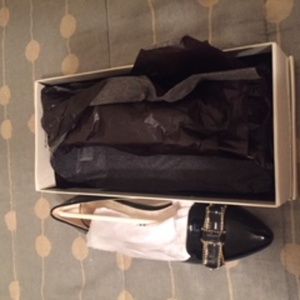 Anne Klein Flat Shoe with Bow Detail